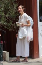 EMMY ROSSUM Out for Lunch with Friends at Country Mart in Brentwood 07/30/2023