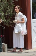 EMMY ROSSUM Out for Lunch with Friends at Country Mart in Brentwood 07/30/2023