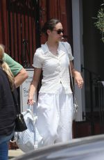 EMMY ROSSUM Out for Lunch with Friends at Country Mart in Brentwood 07/30/2023