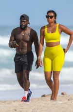 ENIKO PARISH Out for Morning Walk at a Beach in Costa Rica 06/30/2023