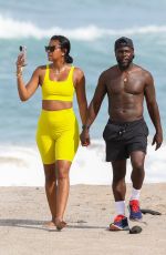 ENIKO PARISH Out for Morning Walk at a Beach in Costa Rica 06/30/2023
