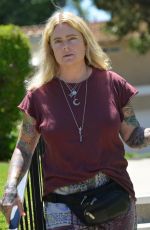 ERIKA ELENIAK Out with Her Dog in Los Angeles 07/13/2023