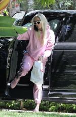 ERIKA JAYNE in a Stylish Tracksuit and Pink Adidas Sneakers Out in Los Angeles 07/19/2023
