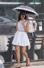 FAMKE JANSSEN Out with a Friend in New York 06/29/2023