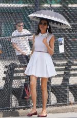 FAMKE JANSSEN Out with a Friend in New York 06/29/2023