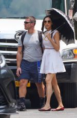 FAMKE JANSSEN Out with a Friend in New York 06/29/2023