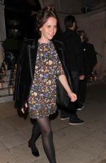 FELICITY JONES Arrives at Twenty Two Hotel in London 07/10/2023