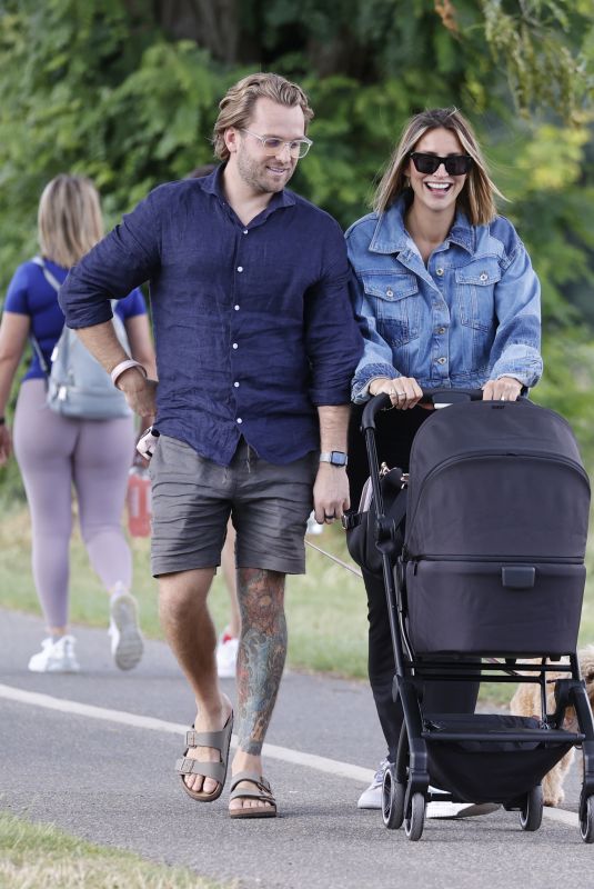 FERNE MCCANN and Lorri Haines Out with Their Baby in Essex 07/24/2023