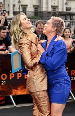 FLORENCE PUGH and EMILY BLUNT at The Oppenheimer Photocall in London 07/12/2023