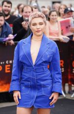 FLORENCE PUGH at Oppenheimer Premiere Photocall at Trafalgar Square in London 07/12/2023