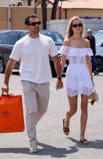FRIDA AASEN and Tommy Chiabra Out Shopping in Saint-Tropez 07/01/2023