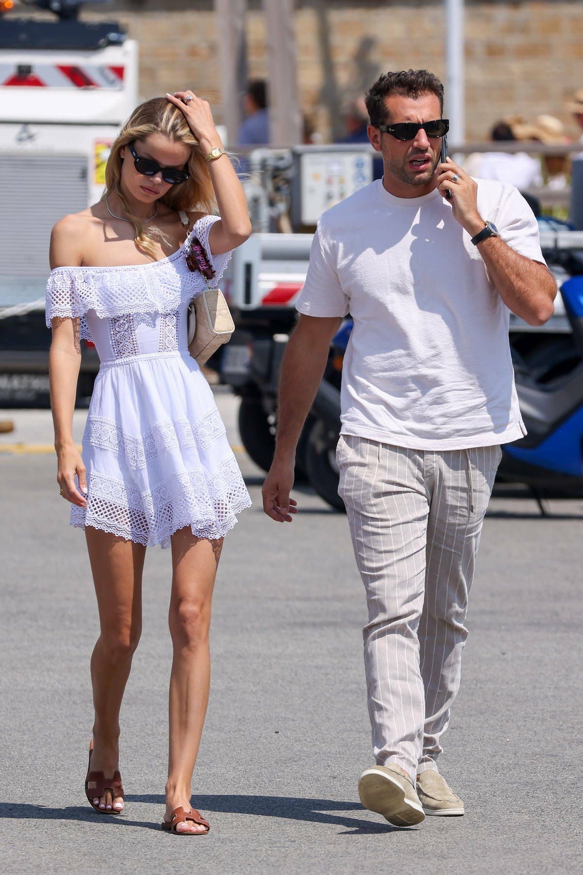 FRIDA AASEN and Tommy Chiabra Out Shopping in Saint-Tropez 07/01/2023 ...