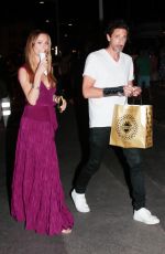 GEORGINA CHAPMAN and Adrien Brody Out for Ice Cream in St Tropez 07/22/2023