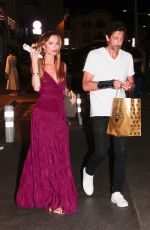 GEORGINA CHAPMAN and Adrien Brody Out for Ice Cream in St Tropez 07/22/2023