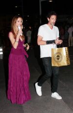 GEORGINA CHAPMAN and Adrien Brody Out for Ice Cream in St Tropez 07/22/2023