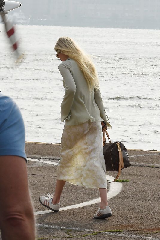 GIGI HADID Arrives at Heliport in New York 07/01/2023