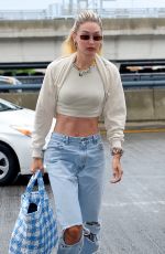 GIGI HADID Arrives at JFK Airport in New York 07/25/2023
