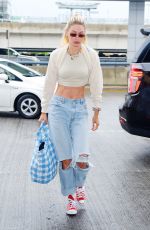 GIGI HADID Arrives at JFK Airport in New York 07/25/2023