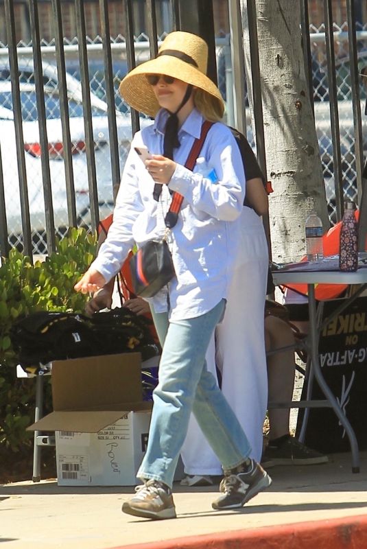 GILLIAN JACOBS at SAG Strike at Paramount Studio in Los Angeles 07/18/2023