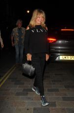 GOLDIE HAWN and Kurt Russell Arrives at Chiltern Firehouse in London 07/02/2023