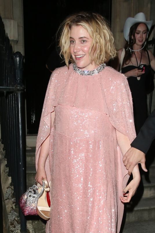 GRETA GERWIG Arrives at Barbie Premiere Afterparty in London 07/12/2023