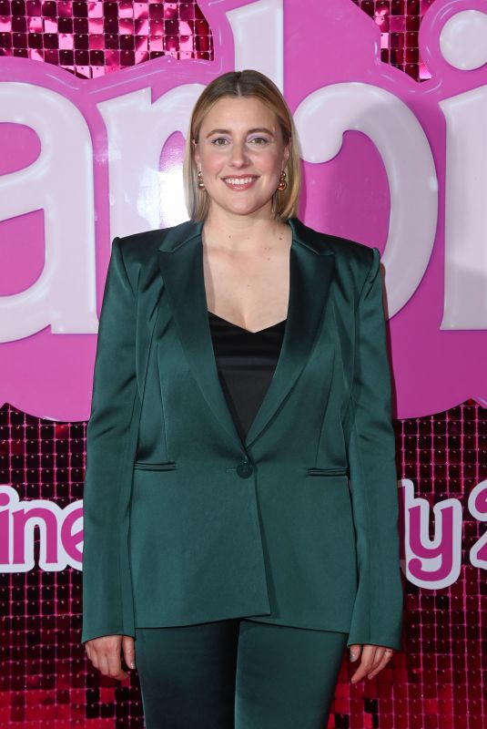 GRETA GERWIG at Barbie Photocall in London 07/13/2023
