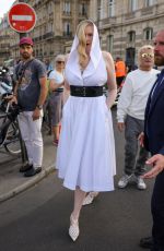 GWENDOLIN CHRISTIE Arrives at Azzedine Alaia Show in Paris 07/02/2023