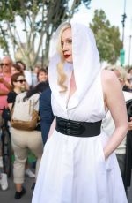 GWENDOLIN CHRISTIE Arrives at Azzedine Alaia Show in Paris 07/02/2023