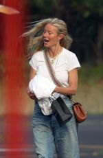 GWYNETH PALTROW aand Brad Falchuk Arrives at Hamptons Heliport 06/30/2023