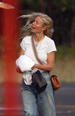 GWYNETH PALTROW aand Brad Falchuk Arrives at Hamptons Heliport 06/30/2023