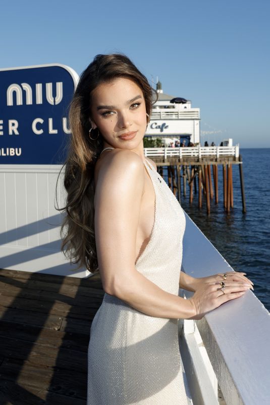 HAILEE STEINFELD at Miu Miu Summer Club Beach Party in Malibu 07/26/2023