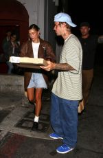 HAILEY and Justin BIEBER Leaves Funke Restaurant in Beverly Hills 07/27/2023