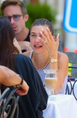 HAILEY and Justin BIEBER Out for Lunch with Friends at Sant Ambroeus Village of Southampton 07/05/2023