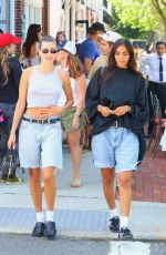 HAILEY and Justin BIEBER Out for Lunch with Friends at Sant Ambroeus Village of Southampton 07/05/2023