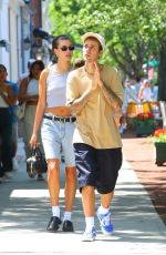 HAILEY and Justin BIEBER Out for Lunch with Friends at Sant Ambroeus Village of Southampton 07/05/2023