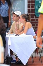 HAILEY and Justin BIEBER Out for Lunch with Friends at Sant Ambroeus Village of Southampton 07/05/2023
