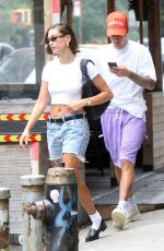 HAILEY and Justin BIEBER Out in New York 07/19/2023
