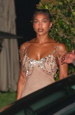 HAILEY BIEBER and LORI HARVEY Out for Dinner at Nobu in Malibu 07/23/2023