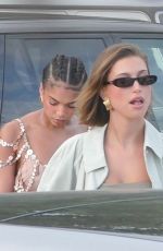 HAILEY BIEBER and LORI HARVEY Out for Dinner at Nobu in Malibu 07/23/2023
