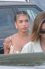 HAILEY BIEBER and LORI HARVEY Out for Dinner at Nobu in Malibu 07/23/2023