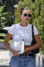 HAILEY BIEBER in Denim Out in Beverly Hills 07/27/2023