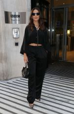 HAYLEY ATWELL Arrives at BBC Radio 2 in London 07/07/2023