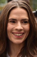 HAYLEY ATWELL Rally in Solidarity with Striking Hollywood Actors in Leicester Square 07/21/2023