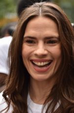 HAYLEY ATWELL Rally in Solidarity with Striking Hollywood Actors in Leicester Square 07/21/2023