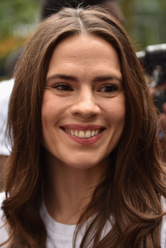 HAYLEY ATWELL Rally in Solidarity with Striking Hollywood Actors in Leicester Square 07/21/2023