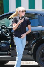 HEATHER RAE YOUNG Leaves San Vicente Bungalows in West Hollywood 07/26/2023