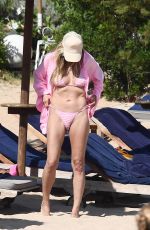 HEIDI KLUM in Bikini on Vacation in Porto Cervo 07/15/2023