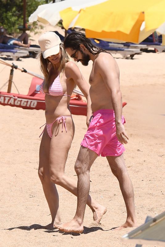 HEIDI KLUM in Bikini on Vacation in Porto Cervo 07/15/2023