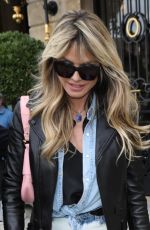 HEIDI KLUM in Ripped Denim Leaves Her Hotel in Paris 07/05/2023