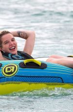 HELEN FLANAGAN on the Beach with Friends in Barbados 07/29/2023